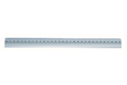 WEDO Lineal 30 cm aus Aluminium mit Gummieinlage