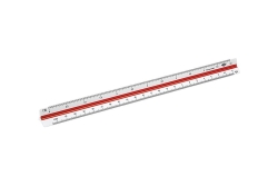 WEDO Dreikantmaßstab 30 cm Architekt 1 weiß