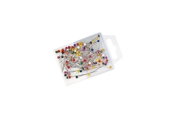 WEDO Stecknadeln Buntkopf 3 x 30 mm in 100er SB-Dose