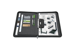 WEDO Ringbuchmappe A4 2-Ring Grau und Oxford Collegeblock