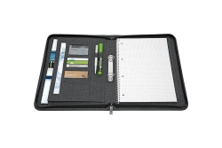 WEDO Ringbuchmappe A4 2-Ring Grau und Oxford Collegeblock