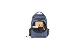 WEDO College Rucksack in denim, blaumeliert