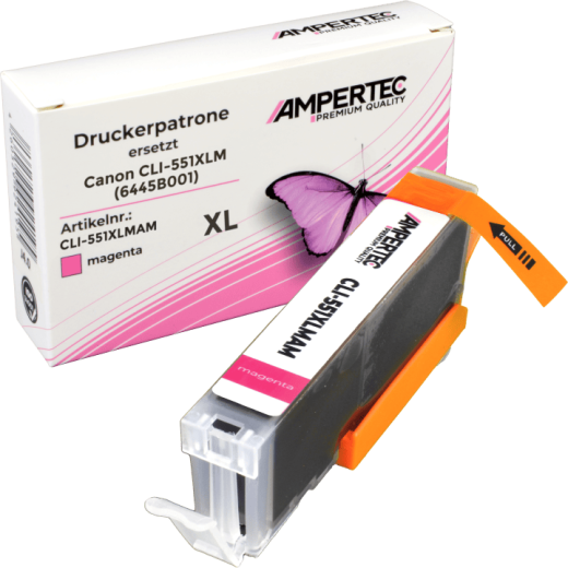 Ampertec Tinte ersetzt Canon 6445B001 CLI-551XLM magenta
