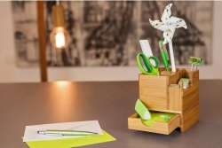 WEDO Tischorganizer Bambus inkl. Abroller