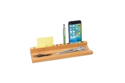 WEDO Stifteschale Bambus Butler mit Handyhalter