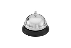 WEDO Tischglocke rund schwarz