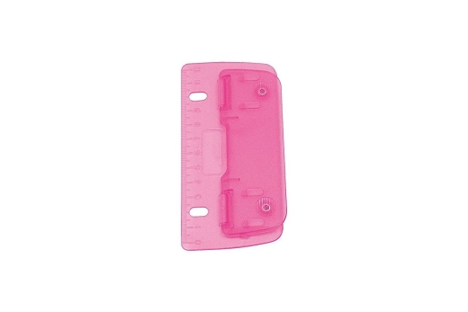 WEDO Taschenlocher 2fach pink Kunststoff in SB-Karton