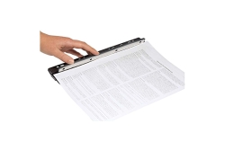 WEDO Taschenlocher Business 4fach Metall mit Lineal 28 cm Sk
