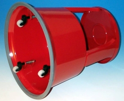 WEDO Rollhocker Metall rot RAL 3000
