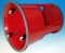 WEDO Rollhocker Metall rot RAL 3000
