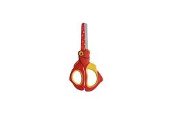 WEDO Kinderschere Bastelschere rund aus Edelstahl Rot/Gelb
