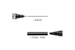 STAEDTLER Zweispitzmarker Lumocolor permanent BK retail