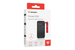 SSD 2TB Verbatim Pocket SSD USB 3.2 black/red retail
