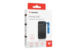 SSD 1TB Verbatim Pocket SSD USB 3.2 black/blue retail