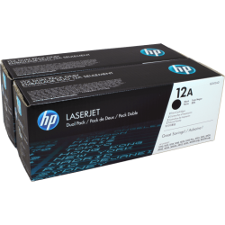 2 HP Toner Q2612AD 12A Doppelpack schwarz