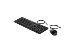 HP Tastatur+Maus 225 Set Kabelgebunden Schwarz