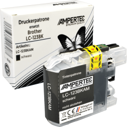 Ampertec Tinte kompatibel mit Brother LC-123BK schwarz