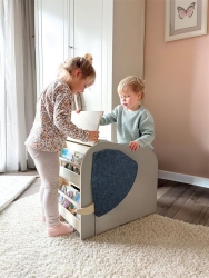 Spielzeugbox mit Sitz und Rollen Elefant „Wildlife“