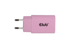Club3D Lifestyle Ladegerät USB-C 30Watt, 2Stk pink retail