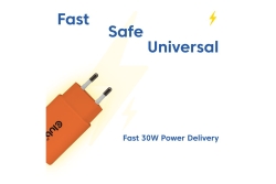 Club3D Lifestyle Ladegerät USB-C 30Watt, 2Stk orange retail