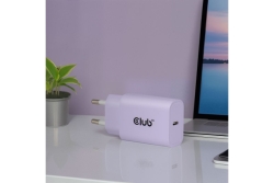 Club3D Lifestyle Ladegerät USB-C 30Watt, 2Stk lila retail