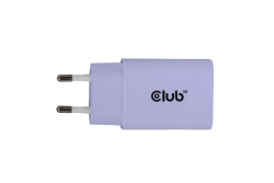 Club3D Lifestyle Ladegerät USB-C 30Watt, 2Stk lila retail