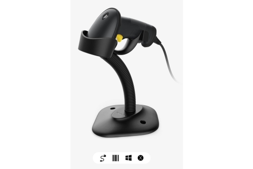 Inateck BCST-33 Black 1D Barcode Scanner, kabelgebunden, USB