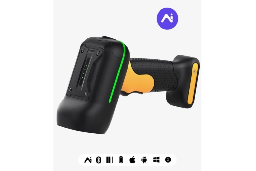 inateck Barcodescanner 61 Black Kit Wireless 1D