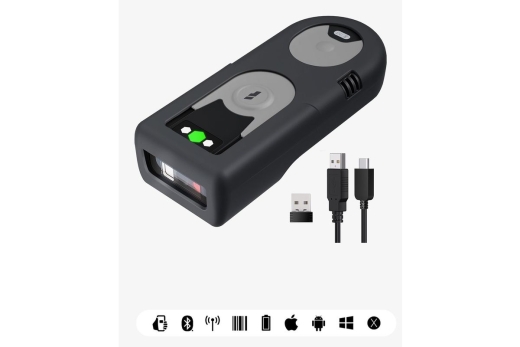 Inateck BCST-43 Gray 1D Barcode Scanner, Bluetooth, 2,4G USB