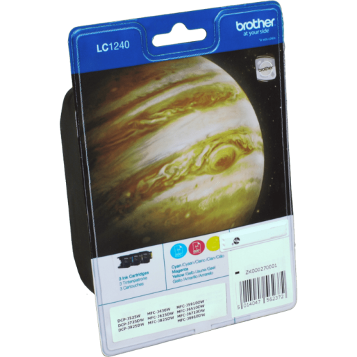 3 Brother Tinten LC-1240RBWBPDR Multipack CMY