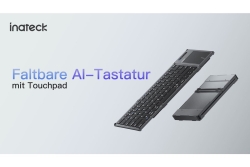 inateck Keyboard Tablet QWERTZ steel gray
