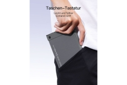inateck Keyboard Tablet QWERTZ steel gray