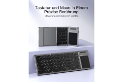 inateck Keyboard Tablet QWERTZ steel gray