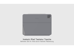 inateck Keyboard iPad 11 iPad Air 4-6 Com. QWERTZ gray