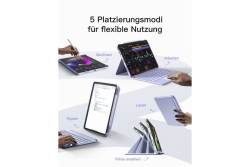 inateck Keyboard iPad 11 iPad Air 4/5Gen.Com. QWERTZ purple