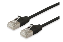 Equip Patchkabel Cat6A SlimFlex F/FTP 0.15m schw.LSZH...
