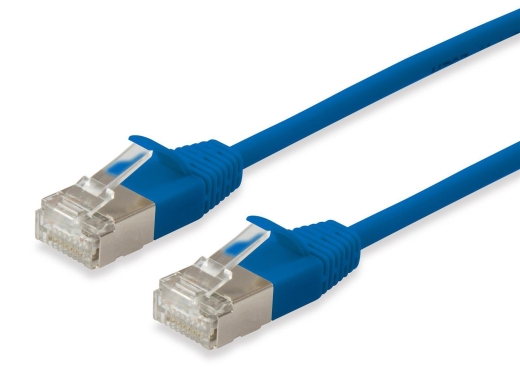 Equip Patchkabel Cat6A SlimFlex F/FTP 1.50m blau LSZH 2xRJ45 Polybeutel