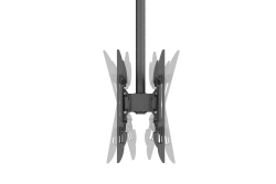 Equip Deckenhalterung 43-86/2TFT 50Kg Rücken->Rücken sw lite Retail