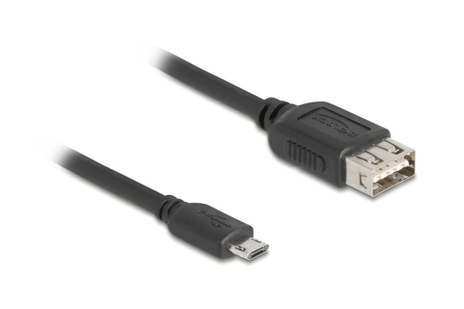 DELOCK USB 2.0 Kab USB Typ Micro-B St zu USB Typ-A Bu 1 m