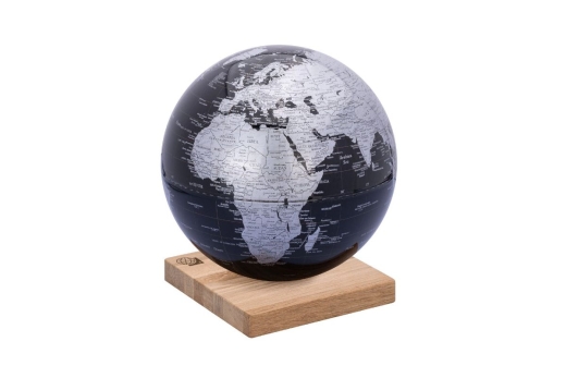 TROIKA Globus EXPLORER 360 schwarz, silberfarben, glänzend