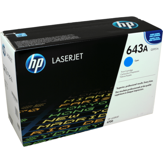 HP Toner Q5951A 643A cyan