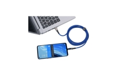 TROIKA Ladekabel SPEEDY XL blau