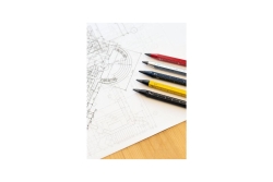TROIKA Multitasking-Bleistift CONSTRUCTION ENDLESS blau