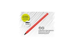TROIKA Multitasking-Bleistift CONSTRUCTION ENDLESS rot
