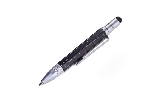 TROIKA Multitasking-Kugelschreiber LILIPUT TOOL PEN schwarz