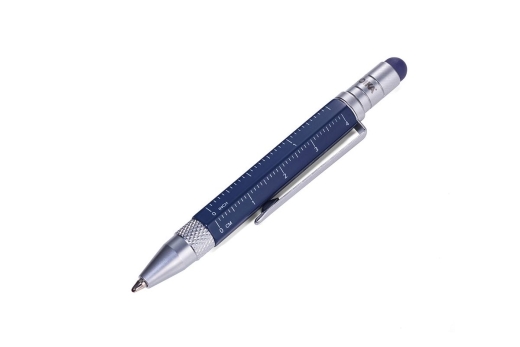 TROIKA Multitasking-Kugelschreiber LILIPUT TOOL PEN blau