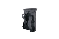 TROIKA Roll Top Rucksack TROIKA BLACK ROLL TOP