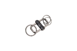 TROIKA Schlüsselanhänger 2-WAY KEY schwarz