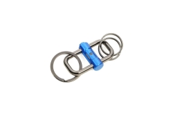 TROIKA Schlüsselanhänger 2-WAY KEY blau