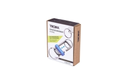 TROIKA Schlüsselanhänger 2-WAY KEY blau